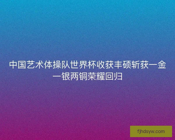 中国艺术体操队世界杯收获丰硕斩获一金一银两铜荣耀回归